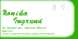 monika imgrund business card
