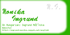 monika imgrund business card